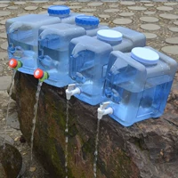 Bình đựng nước xô ngoài trời công suất lớn xách tay nhỏ hình chữ nhật sáng tạo thùng nhựa thùng chứa nước lớn - Thiết bị nước / Bình chứa nước thùng nhựa trong suốt