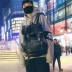Gangfeng Street đập vai nam túi xách nam phiên bản Hàn Quốc của Harajuku hoang dã công suất lớn túi sinh viên pu mềm da ba lô - Ba lô balo đi học nữ cấp 2 Ba lô