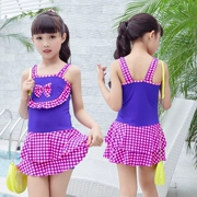 Cô gái đồ bơi, váy một mảnh ngọt ngào, trẻ em, trẻ em lớn, thoải mái, sinh viên chống nắng góc phẳng, đồ bơi trẻ em Hàn Quốc