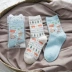 5IX mùa xuân và mùa thu vớ ladies cotton khử mùi ấm trong vớ phim hoạt hình vớ sáng tạo ab socks 2 đôi hộp quà tặng vớ tất chân Bộ quà tặng