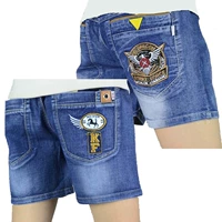 Quần áo trẻ em cậu bé quần short denim mùa hè mới mỏng phần quần âu Hàn Quốc phiên bản của năm quần 3 quần đàn hồi bãi biển quần quần bò đẹp cho bé