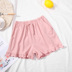 Mùa hè mới cô gái pyjama quần short cotton mùa hè mỏng xù lông nhà quần thường màu rắn quần - Quần tây quần tây nam đẹp Quần tây