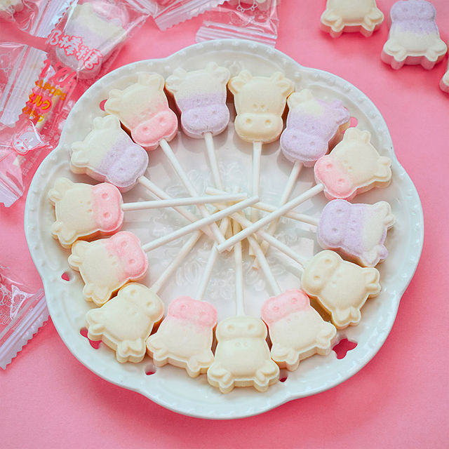 创意网红可爱牛头棒棒糖牛奶糖儿童奶片 - 大淘客联盟