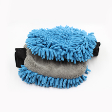 Варежка для мытья авто 汽车美容清洗施工手套 珊瑚绒双面洗车手套