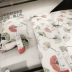 IKEA trong nước mua chăn bông Tosip và vỏ gối bằng vải bông mềm mại của Nhật Bản (họa tiết hoa trắng xanh) - Quilt Covers Quilt Covers