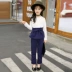 Bé gái 12 thời trang 9 bộ đồ hai mảnh 2018 xuân hè 6 quần áo trẻ em mới 7 phiên bản Hàn Quốc của đại dương 8 trẻ em 15 quần áo 11 tuổi - Phù hợp với trẻ em