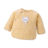 Хлопковое детское осеннее термобелье для новорожденных, комбинезон для младенца, 0-3 мес.