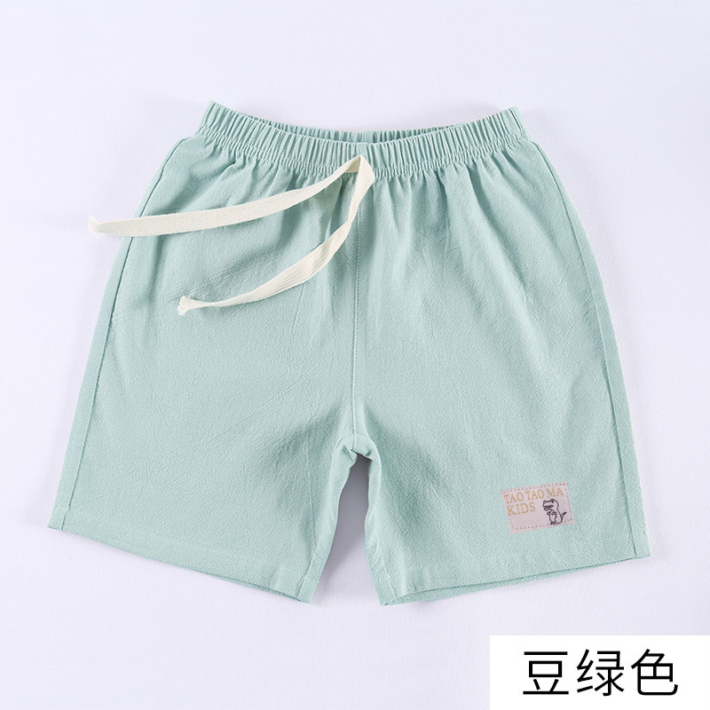 GulesBoy shorts 2021 summer new pattern Children's wear baby pure cotton Capris children leisure time shorts Wear out tide