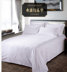 Khách sạn sao khách sạn bộ đồ giường bán buôn 60 tấm trắng khách sạn satin jacquard trải giường trải giường Khăn trải giường