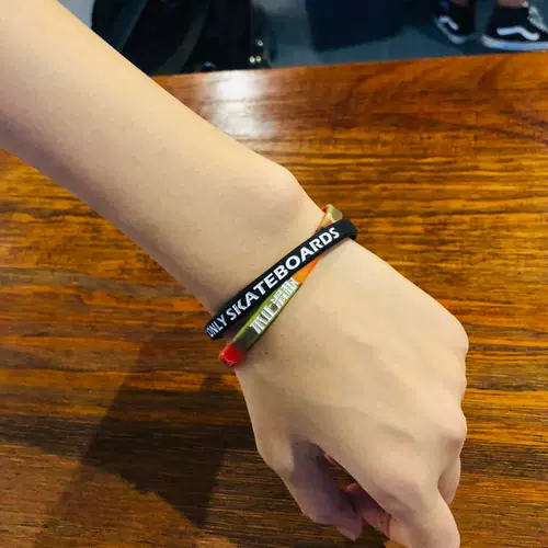 Скейтборд, гаечный ключ, силиконовый браслет для мальчиков и девочек, оригинальный лонгборд
