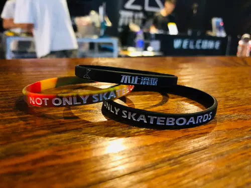 Скейтборд, гаечный ключ, силиконовый браслет для мальчиков и девочек, оригинальный лонгборд