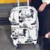 Trường hợp du lịch Hàn Quốc nữ 20 inch vali nam phổ quát bánh xe cá tính 24 inch mật khẩu hộp thanh niên trường hợp xe đẩy - Va li vali bamozo Va li