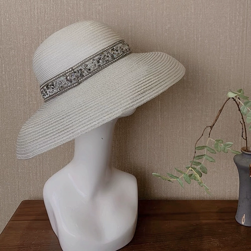 Глобальная пыльца с солнечной шляпой Большой карнизы на пляжной шляпе