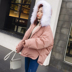 Cotton phụ nữ ngắn Hàn Quốc phiên bản của chic cotton quần áo ulzzang dịch vụ bánh mì loose bf sinh viên bông áo khoác nữ mùa đông áo khoác kaki lót lông nữ dáng ngắn Bông