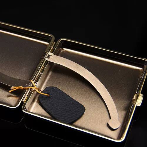 Высококлассный мужской ультратонкий двусторонний кожаный портсигар, из натуральной кожи, подарок на день рождения