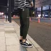 Hàn quốc phiên bản của xu hướng loose chín quần quần Mỏng ulzzang phong cách Harajuku bf sinh viên người đàn ông hoang dã của chân quần quan jean nam Quần mỏng