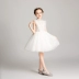 Cô gái công chúa váy áo sợi mịn sinh nhật chủ nhà nhỏ hoa cô gái đám cưới piano biểu diễn quần áo mùa hè - Váy trẻ em