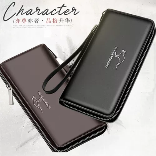 Длинная сумка с петлей на руку, бумажник с молнией