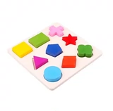 Деревянная геометрическая познавательная интеллектуальная игрушка, цветовое восприятие, раннее развитие