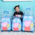 Du lịch vali xe đẩy trẻ em phim hoạt hình học sinh xe đẩy trường hợp hành lý dễ thương thời trang nữ sinh học sinh tiểu học