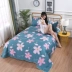 100% cotton vải lanh mảnh duy nhất của khăn trải giường dày bông 1,8 mét giải phóng mặt bằng một mảnh ba mảnh giường ký túc xá - Khăn trải giường