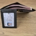 Giấy phép lái xe bằng da nam bằng lái thiết lập ví da thủ công ví đựng thẻ cho nữ Túi thông tin xác thực