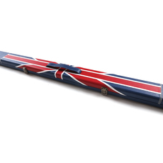 Аксессуары для бильярда cuppa双槽米字旗pu材质杆盒斯诺克球杆黑八8球通杆盒台球用品配件