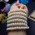 Vàng tự nhiên Silk Big Shell Bracelet Đồ trang trí pha lê tự nhiên Kích thước 6MM / 8MM - Vòng đeo tay Clasp
