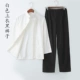 Tang suit nam dài tay cotton nguyên chất cũ vải thô Suit Hanfu tấm khóa cỡ lớn suit của bố suit của cư sĩ phong cách Trung Quốc