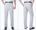 Người đàn ông trung niên quần mùa hè phần mỏng lụa kinh doanh bình thường phù hợp với quần lỏng thẳng quần chống nếp nhăn miễn phí quần tây nam đen Suit phù hợp