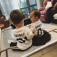 Chen Chen mẹ và trẻ em tải mùa hè 2018 một gia đình ba người đàn ông và phụ nữ bé thư T áo sơ mi trẻ sơ sinh bình thường áo triều áo trẻ em