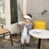 Chen Chen Ma baby boy quần áo trẻ em chống nắng quần áo siêu mỏng thoáng khí hoang dã bé điều hòa không khí cardigan bé sọc áo