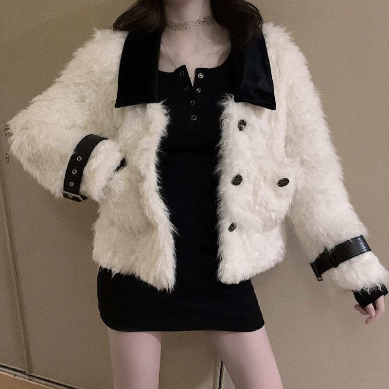 Демисезонная короткая бархатная куртка, стиль Chanel, корейский стиль