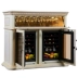 Tủ lạnh gỗ nghệ thuật mạ vàng, tủ lạnh đựng rượu, máy điều nhiệt, phòng khách, bạc tùy chỉnh, cổ điển châu Âu tủ rượu gỗ hương Tủ rượu vang