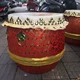 18 -inch желтый кожаный барабан красный барабан
