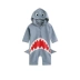 Áo tắm cho trẻ em Shark 3D Stereo Sunscreen Beach Baby Baby Boy Boy Child Thiết bị bơi nhanh khô - Bộ đồ bơi của Kid