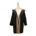 Syler colorblock coat thiết kế ban đầu vintage cảm xúc cũ 18 năm mùa thu áo dài trùm đầu cô gái áo khoác nữ form rộng Trung bình và dài Coat