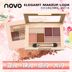 Mỹ phẩm trang điểm NOVO Silky Six-Color Eyeshadow Người mới bắt đầu Beauty Pearlescent Matte Eyeshadow Palette - Bóng mắt phấn mắt focallure Bóng mắt