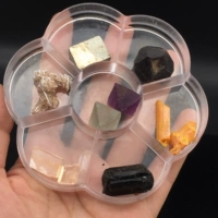 Натуральный минеральный кристалл семь наборов подарочных коробок Женщины -электрический камень флуорит пустынный