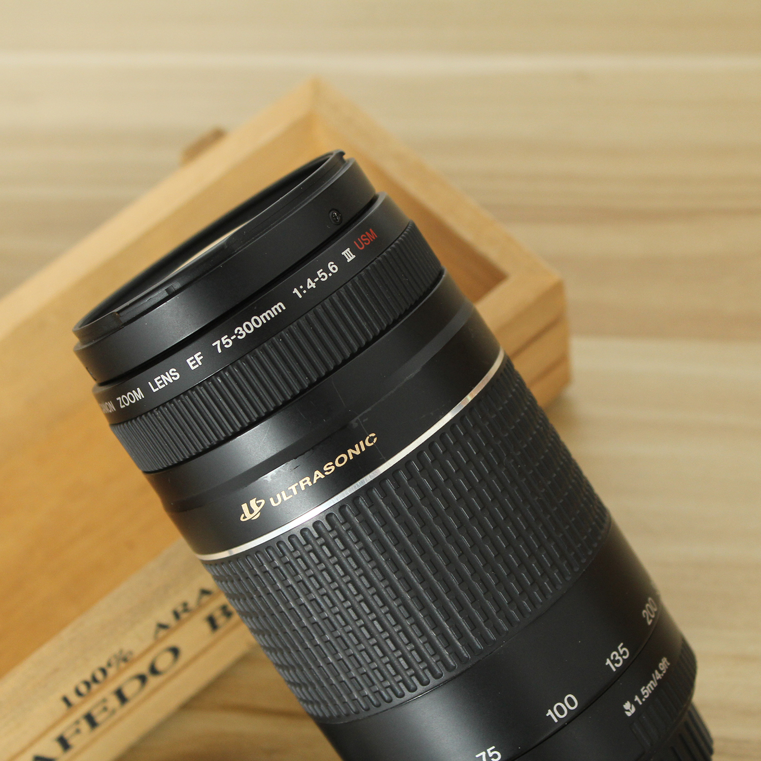 Used Canon Ef 75 300mm F 4 5 6 Iii Usm Telephoto Zoom Lens For Canon Slr Cameras With F 4 5 5 6 Camera Lens Aliexpress