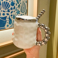 Керамическая кружка с высокой стоимостью с крышкой ложкой INS WIND и роскошной чашкой питьевой воды мужчина для девочек -хаус кофейный молоко чашка
