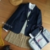 New Nhật Bản JK đồng phục tiên tiến phiên bản tùy chỉnh sinh viên chính thống phù hợp với cao đẳng gió phù hợp với phụ nữ áo kiểu nữ đẹp tuổi 40 Business Suit