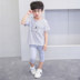 Chàng trai bộ trẻ em mùa hè phù hợp với trẻ em đan thường hai mảnh mùa hè ngắn tay bé phù hợp với Phù hợp với trẻ em