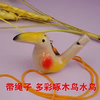 Керамический красочный дятел водяной птицы (с веревкой)