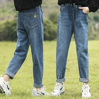 Джинсы, повседневные брюки, детские штаны, подходит для подростков, 2021 года, 12 лет, осенние