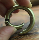 Бронзовые аксессуары ручной работы, серебряный эластичный брелок для ключей с застежкой