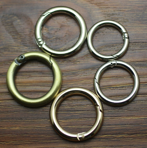 Бронзовые аксессуары ручной работы, серебряный эластичный брелок для ключей с застежкой