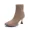 Giày nữ mùa đông 2018 mới Martin boot nữ co giãn mỏng đế xuồng hoang dã Giày cao gót đế xuồng với giày cao gót bốt cổ cao
