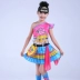 Các 8th Xiao Ông phong cách sừng chỉ múa biểu diễn quần áo trẻ em trang phục đạo cụ sừng loa nhọn