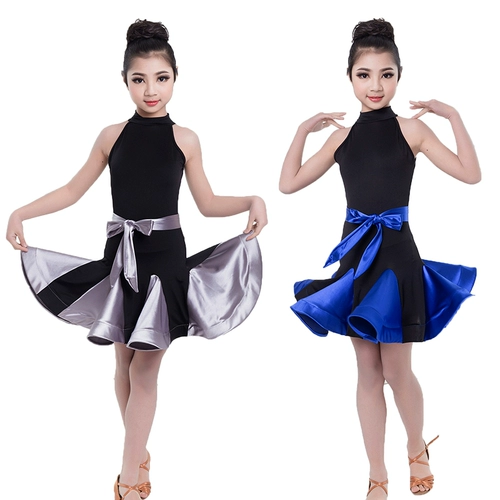 Детская латиноамериканская танцевальная юбка Детская практика тренировочная практика.